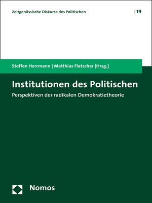 cover image of Institutionen des Politischen